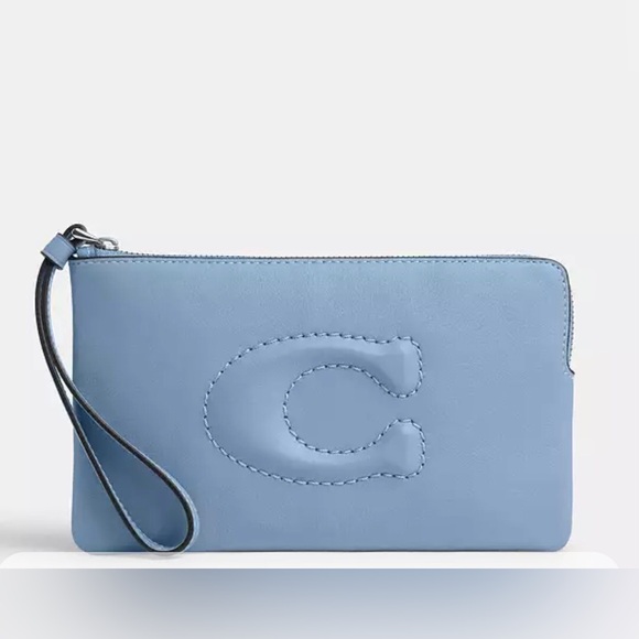 Tote & Wristlet-Coach Powder Blue - Picture 6 of 14